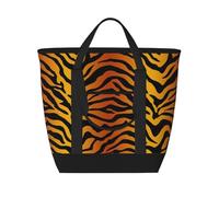 Tiger Prints,Lunch Bags Large Capacity Insulated Tote Bag For Women Men Work Picnic Travel