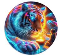 Tiger Puzzle 1000 Pieces for Adults And Kids King of Beasts Classic Educational Games Impossible Puzzle Toys Birthday Gifts Beautiful Decoration 1000pcs (67.5x67.5cm)