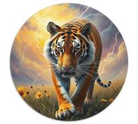 Tiger Puzzle 1000Pc Jigsaw Animals Das Tier Wild Animals Beast Rotundity Jigsaws Adults Kids Puzzles Colourful Unique Creative Games Adult Home Decoration Educational 1000pcs (67.5x67.5cm)