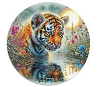 Tiger Puzzles 1000 Piece for Adults And Kids King of Beasts Classic Educational Games Impossible Puzzle Toys Birthday Gifts Beautiful Decoration 1000pcs (67.5x67.5cm)