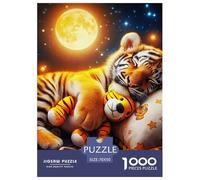 Tiger Puzzles 1000 Piece for Adults And Kids King of Beasts Unique Challenge Games Family Puzzle Game Relaxing Decor Gift Beautiful Decoration 70x50cm/1000pcs