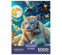 Tiger Puzzles 1000 Piece for Adults And Kids King of Beasts Unique Challenge Games Family Puzzle Game Birthday Gifts Beautiful Decoration 38x26cm/1000pcs
