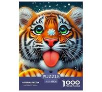 Tiger Puzzles 1000 Pieces for Adults And Kids King of Beasts Challenge High Difficulty Family Puzzle Game Birthday Gifts Beautiful Decoration 38x26cm/1000pcs