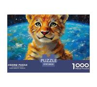 Tiger Puzzles 1000 Pieces for Adults And Kids King of Beasts Challenge High Difficulty Family Puzzle Game Relaxing Decor Gift Beautiful Decoration 38x26cm/1000pcs