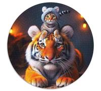 Tiger Puzzles 1000 Pieces for Adults And Kids King of Beasts Challenge High Difficulty Family Puzzle Game Relaxing Decor Gift Beautiful Decoration 1000pcs (67.5x67.5cm)