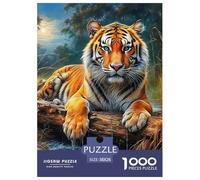 Tiger Puzzles 1000 Pieces for Adults And Kids King of Beasts Challenge High Difficulty Impossible Puzzle Toys Relaxing Decor Gift Beautiful Decoration 38x26cm/1000pcs