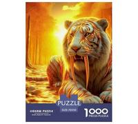 Tiger Puzzles 1000 Pieces for Adults And Kids King of Beasts Challenge High Difficulty Impossible Puzzle Toys Birthday Gifts Beautiful Decoration 70x50cm/1000pcs
