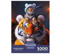 Tiger Puzzles 1000 Pieces for Adults And Kids King of Beasts Classic Educational Games Family Puzzle Game Relaxing Decor Gift Beautiful Decoration 70x50cm/1000pcs