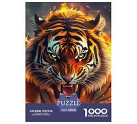 Tiger Puzzles 1000 Pieces for Adults And Kids King of Beasts Classic Educational Games Family Puzzle Game Birthday Gifts Beautiful Decoration 38x26cm/1000pcs