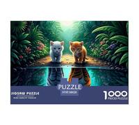Tiger Puzzles 1000 Pieces for Adults And Kids King of Beasts Classic Educational Games Family Puzzle Game Relaxing Decor Gift Beautiful Decoration 38x26cm/1000pcs