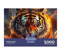Tiger Puzzles 1000 Pieces for Adults And Kids King of Beasts Unique Challenge Games Impossible Puzzle Toys Birthday Gifts Beautiful Decoration 70x50cm/1000pcs