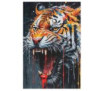 Tiger Puzzles 1000 Pieces For Teens And Adults - Wooden Jigsaw Puzzle Family Activity Educational Games 78×53cm