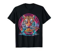Tiger Ramen Bowl Japanese Noodles Tiger Noodle Art Artwork T-Shirt