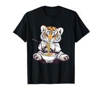 Tiger Ramen Karate Animal Art Japanese Noodles Kawaii Anime T-Shirt
