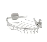 Tiger Ramos Corner Shower Basket, Stainless Steel Brushed