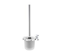 Tiger Ramos Toilet Brush and Holder, Zamac, Chrome, 11 x 37.7 x 13.5 cm