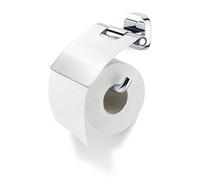 Tiger Ramos Toilet Roll Holder with Cover, Stainless Steel, Chrome, 13.6 x 12.2 x 4.8 cm