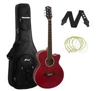 Tiger Red Acoustic Guitar Pack for Students with Premier Padded Bag