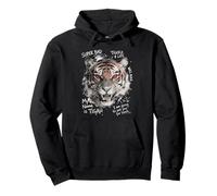 Tiger Red Eyes Angry Look Street Style Vibes Pullover Hoodie