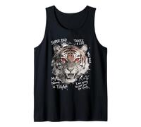 Tiger Red Eyes Angry Look Street Style Vibes Tank Top