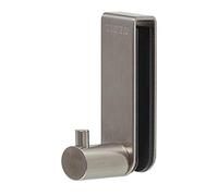 Tiger Rhino Shower enclosure, Towel hook 6-8 mm, Brushed stainless steel, 37x16x61mm