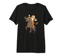 Tiger Rides Buffalo Premium T-Shirt