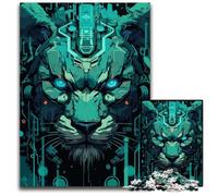 Tiger Robot Jigsaw Puzzles for Adults 1000 Piece Jigsaw Puzzles Perfect for Family Fun Party Games Birthday Party Favors 1000 PCS(75x50cm)