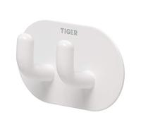 Tiger Rondo, Towel hook double White, 24x64x40mm