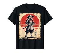 Tiger Samurai Anime Japan Graphic Japanese Warrior T-Shirt
