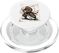 Tiger Samurai Blade Warrior Art Japanese Tiger Ronin Sumi-e PopSockets PopGrip for MagSafe