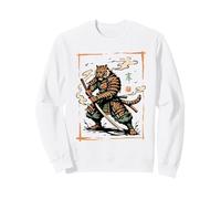 Tiger Samurai Blade Warrior Art Japanese Tiger Ronin Sumi-e Sweatshirt
