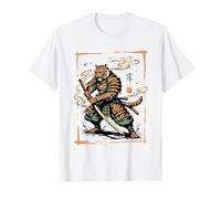 Tiger Samurai Blade Warrior Art Japanese Tiger Ronin Sumi-e T-Shirt