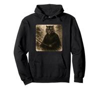 Tiger Samurai Warrior Katana Kimono Zen Sumi-E Vintage Pullover Hoodie