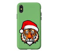 Tiger Santa Claus Case for iPhone X/XS
