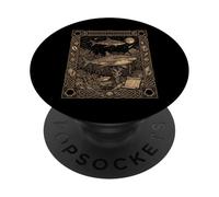 Tiger Shark Constellation Tarot Card Gothic PopSockets Adhesive PopGrip