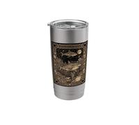 Tiger Shark Constellation Tarot Card Gothic Stainless Steel Insulated Tumbler