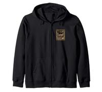 Tiger Shark Constellation Tarot Card Gothic Zip Hoodie