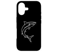 Tiger Shark Line Art Ocean Predator Marine Life Design Case for iPhone 17