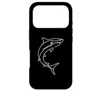 Tiger Shark Line Art Ocean Predator Marine Life Design Case for iPhone 17 Pro
