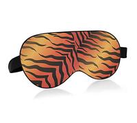 Tiger Skin Animal Texture Eye Masks Cover Blocks Light Sleep Mask Shade Cover Blindfold Relaxing Eyeshade Cover with Adjustable Head Strap for Men Women Kids