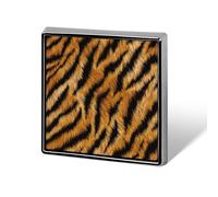 Tiger Skin Pattern Unisex Brooches & Pins Square Lightweight Lapel Badge Jewelry for Clothing Shawl Hat