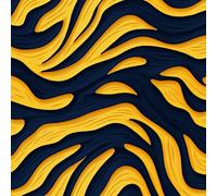 Tiger Skin Peel and Stick Wallpaper 0.45×10 m Removable Self Adhesive Black Yellow Stripes Contact Paper Sticky Back Thicken Waterproof Matte Wall Paper for Living Room Bedroom Furniture Decorate