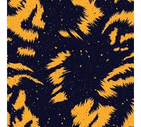 Tiger Skin Peel and Stick Wallpaper 0.45×20 m Removable Self Adhesive Black Yellow Stripes Contact Paper Sticky Back Thicken Waterproof Matte Wall Paper for Living Room Bedroom Furniture Decorate