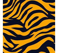 Tiger Skin Self Adhesive Wallpaper Black Yellow Stripes Contact Paper Peel and Stick Wallpaper Thicken Waterproof Matte with Sticky Back Canvas Wall Cabinets Furniture Stickers Decorate 0.3×5 m