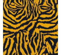 Tiger Skin Wallpaper Self-Adhesive 0.3×3 m Black Yellow Stripes Pattern Matte Contact Paper Removable Thicken Waterproof Canvas Peel and Stick Wall Paper for Home Decoration Furniture Renovation