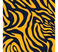Tiger Skin Wallpaper Self-Adhesive 0.4×3 m Black Yellow Stripes Pattern Matte Contact Paper Removable Thicken Waterproof Canvas Peel and Stick Wall Paper for Home Decoration Furniture Renovation