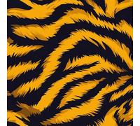 Tiger Skin Wallpaper Self-Adhesive 0.4×3 m Black Yellow Stripes Pattern Matte Contact Paper Removable Thicken Waterproof Canvas Peel and Stick Wall Paper for Home Decoration Furniture Renovation