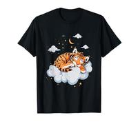 Tiger Sleep Cloud Tiger Lover Cute Tiger Sleeping Napping T-Shirt