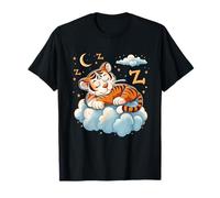 Tiger Sleep Cloud Tiger Lover Cute Tiger Sleeping Napping T-Shirt