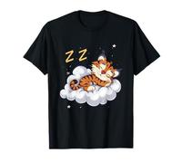Tiger Sleep Cloud Tiger Lover Napping Cute Tiger Sleeping T-Shirt